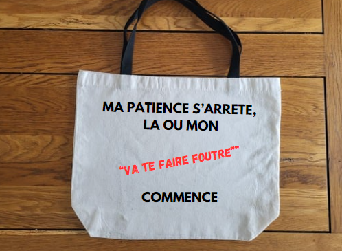 TOTE BAG "va te faire foutre"